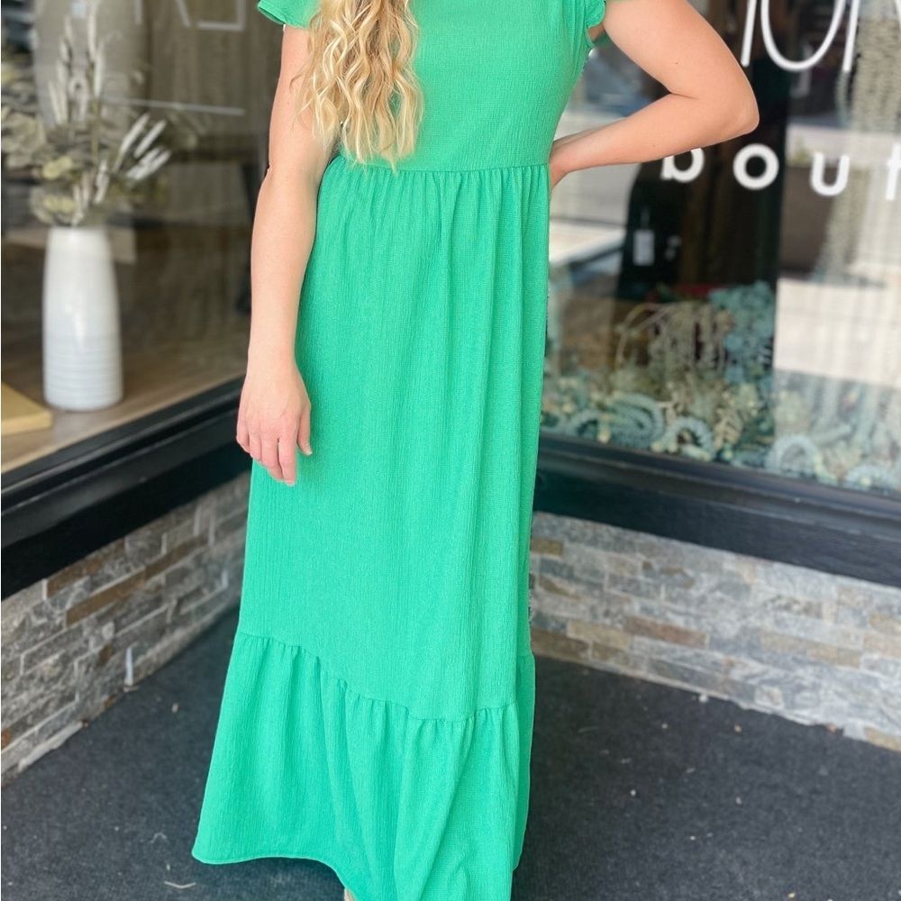 Gilli‎ Emerald Green Textured Dress Size M